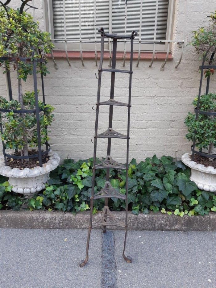 Vintage Cast Iron Pot Rack - Image 2