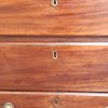 A Georgian Mahogany Bookcase on Chest with Slide-in Shelves & Original Brass Hardware on Bracket feet - Image 10