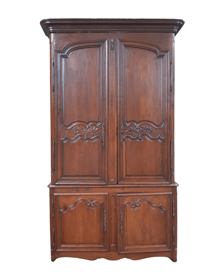 18th Century Extremely Tall Carved French Oak Armoire (Almost 3 meters High)
