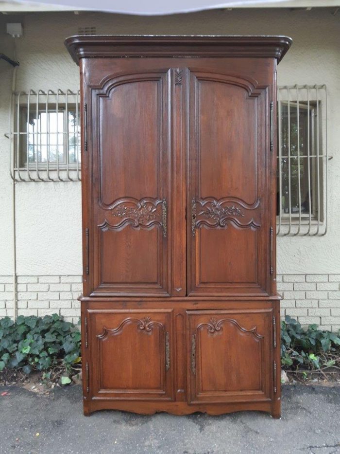 18th Century Extremely Tall Carved French Oak Armoire (Almost 3 meters High) - Image 2