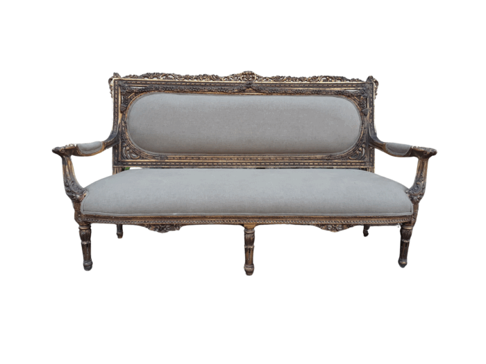 French Style Gilded Settee