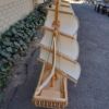 A 20th Century Hand Carved Wooden Model Ship of Large Proportions - Image 7