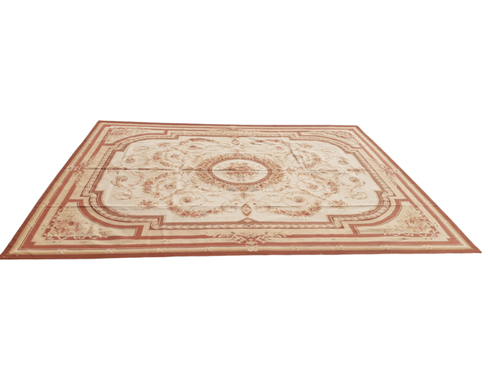 A Hand Knotted Aubusson Carpet