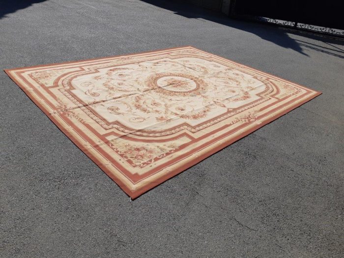 A Hand Knotted Aubusson Carpet - Image 2
