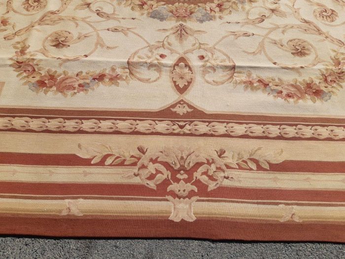 A Hand Knotted Aubusson Carpet - Image 9