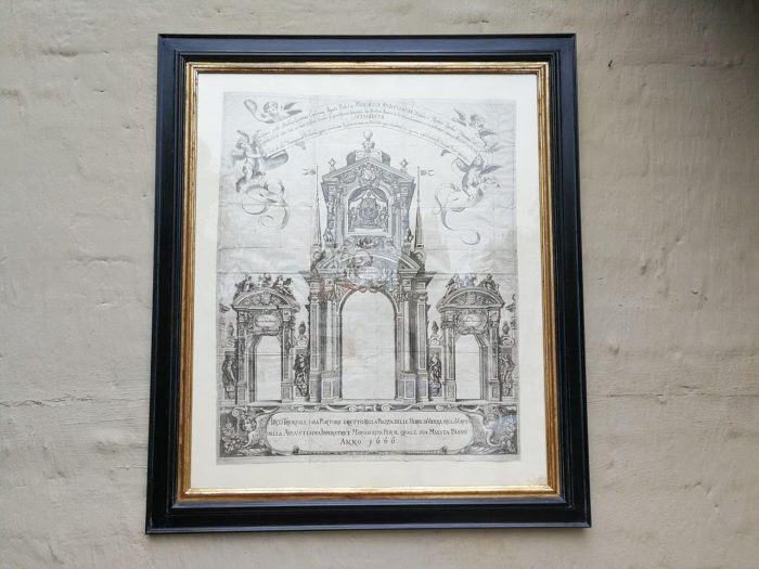 A Continental Engraving In A Handmade Wooden Frame - Image 2