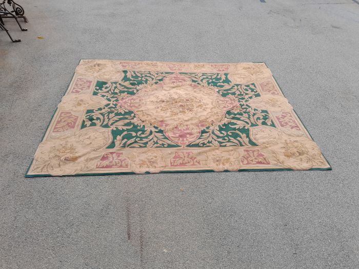 An Aubusson Carpet Hand Knotted - Image 2