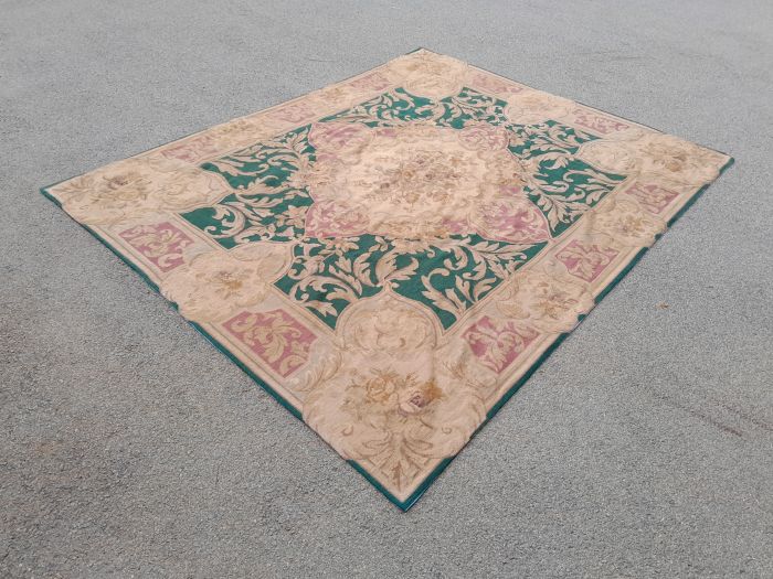 An Aubusson Carpet Hand Knotted