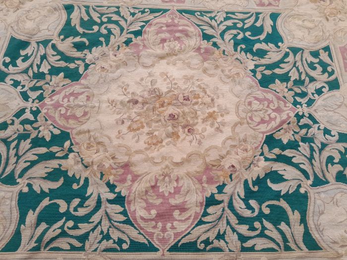 An Aubusson Carpet Hand Knotted - Image 6