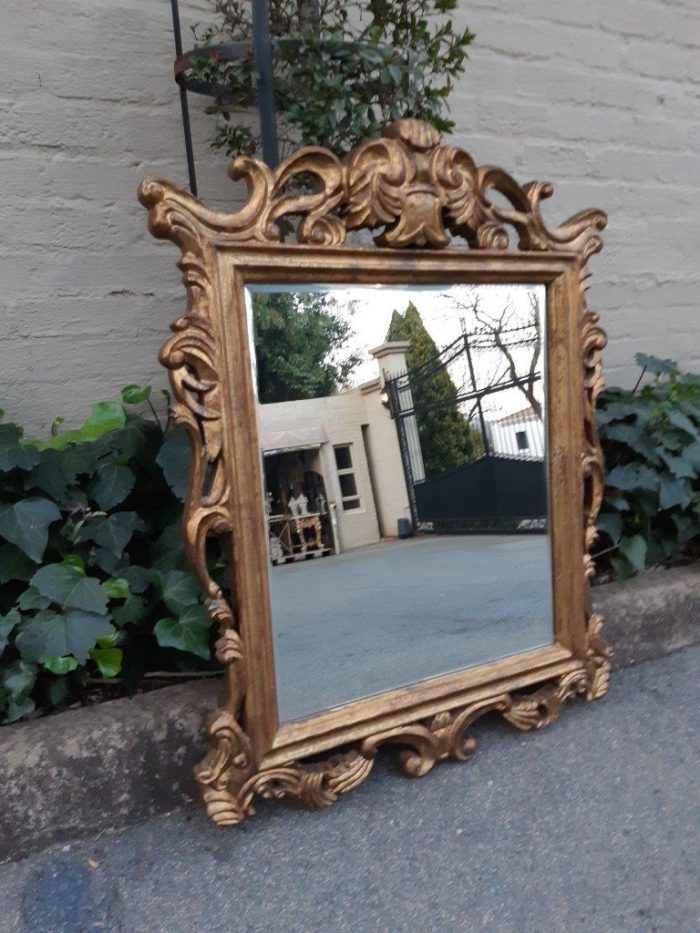 French Gilt Framed Wall Mirror - Image 2