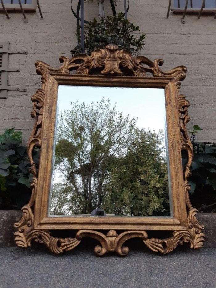 French Gilt Framed Wall Mirror - Image 3
