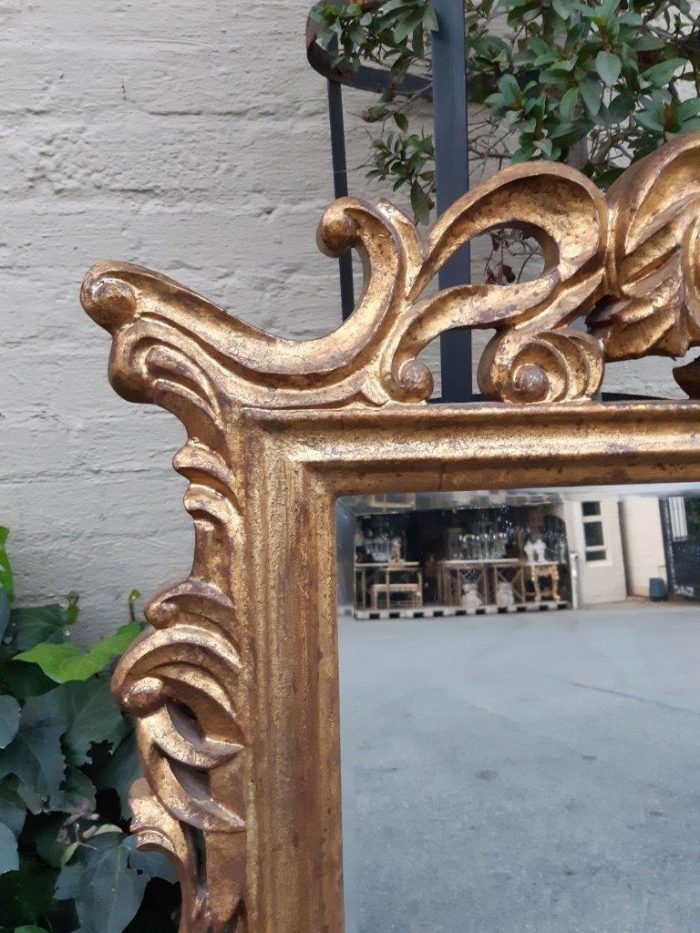 French Gilt Framed Wall Mirror - Image 4