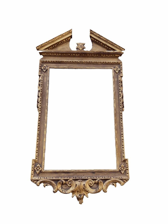 A 20th Century Finely Carved George II Style Giltwood Mirror Provenance:Cape Wine Estate  - ND