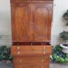 Georgian Mahogany Linen Press / Secretaire - Image 5