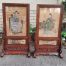 Two Chinese portraits on silk