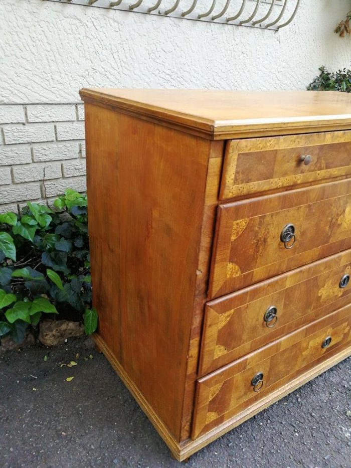 A Walnut And Inlaid Chest-Of-Drawers, 19th Century - Image 6