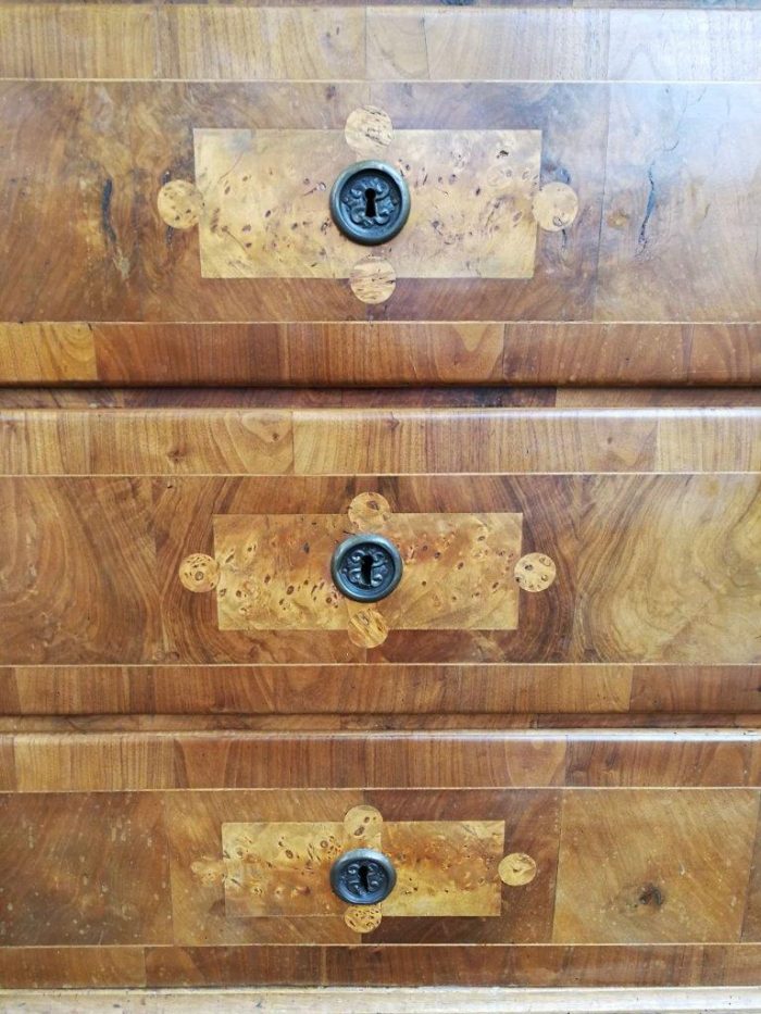A Walnut And Inlaid Chest-Of-Drawers, 19th Century - Image 8