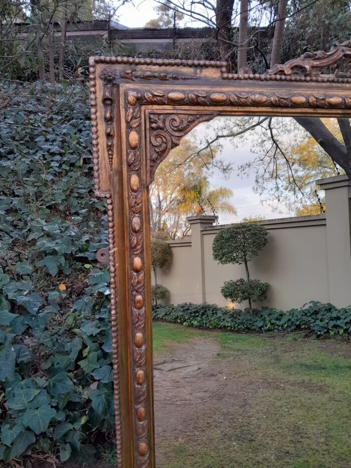 Rare Victorian Gilt Wooden Carved Large Mirror - Image 7