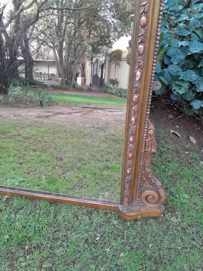 Rare Victorian Gilt Wooden Carved Large Mirror - Image 8