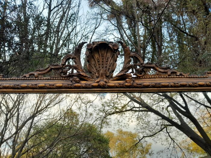Rare Victorian Gilt Wooden Carved Large Mirror - Image 9