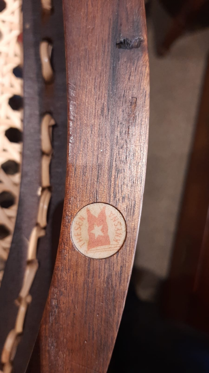 A Pair Of Antique Stinkwood Chairs Made By Thesen Knysna Circa 1920 - Image 7
