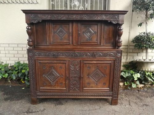 A Late 17th/Early 18th Century Oak Court Cupboard