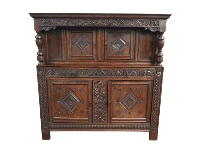 A Late 17th / Early 18th Century Oak Server / Court Cupboard (a sideboard used to store plates and platters)