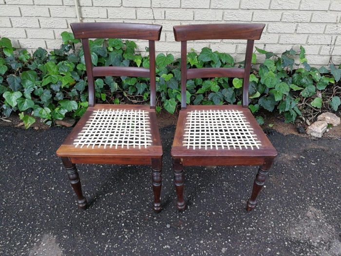 A Pair Of Cape Regency Stinkwood Chairs - Image 3