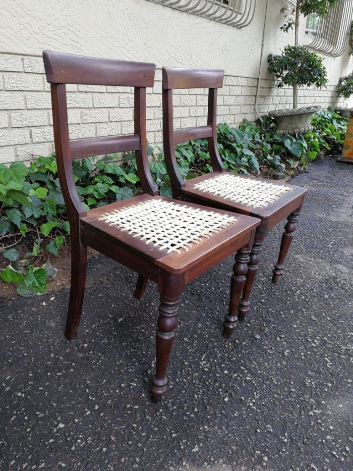 A Pair Of Cape Regency Stinkwood Chairs - Image 4