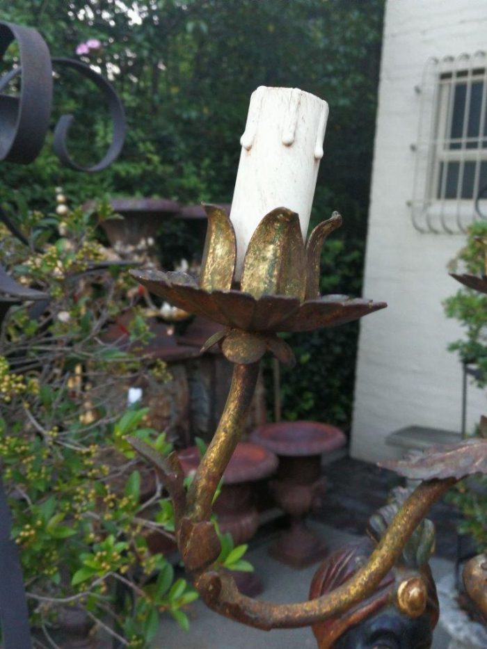 A Pair Of Italian Carved Wood Blackamoor Table Lamps - Image 9