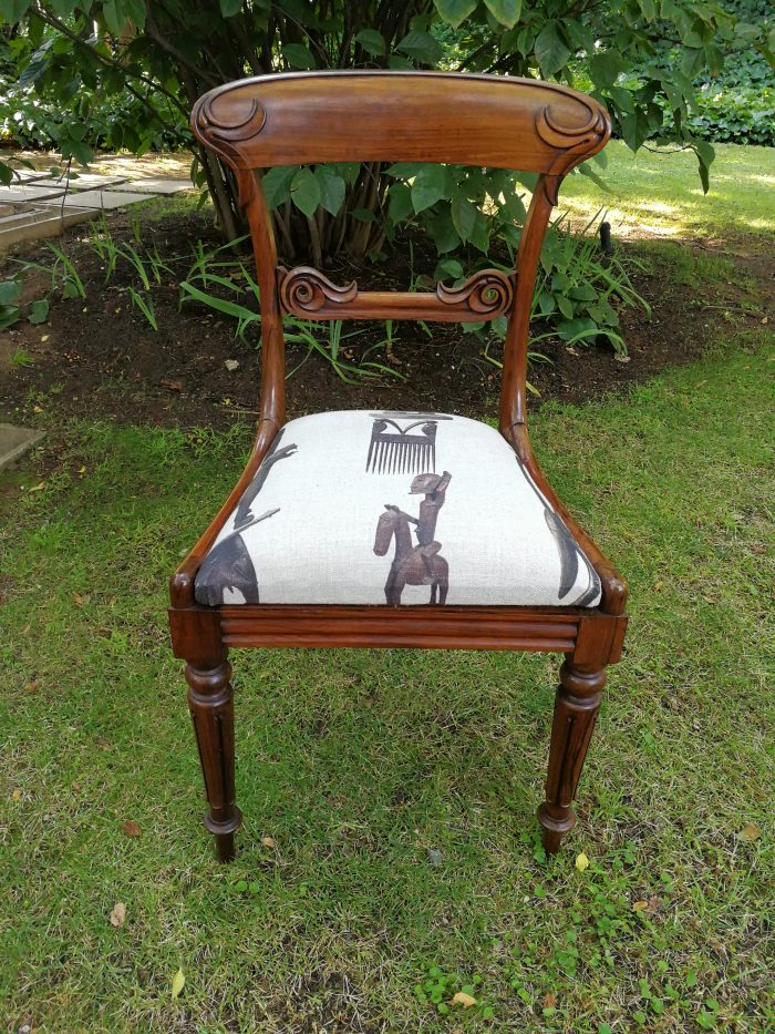 A Set Of Four (4) Rare William Iv Rosewood Dining Chairs (British Antique Dealer Association Stamp) - Image 4