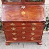 Edwardian Cubin Mahogany Secretaire With Inlaid Marquetry On Shaped Bracket Feet - Image 7
