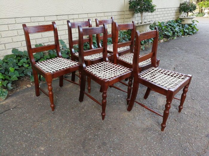 Set Of Six (6) Riempie Chairs - Image 4