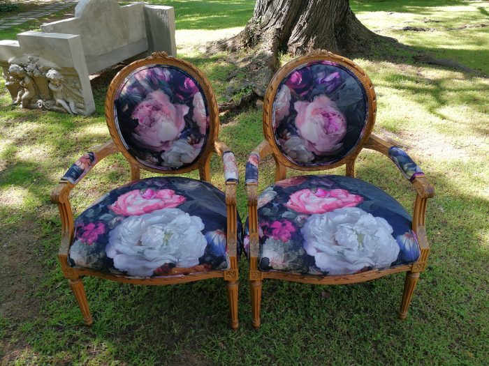 Pair Of French Louis XV-Style Bergere Armchairs - Image 4