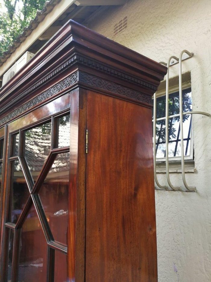 Georgian Mahogany Secretaire Bookcase, Circa 1800, In Two Parts - ND - Image 10