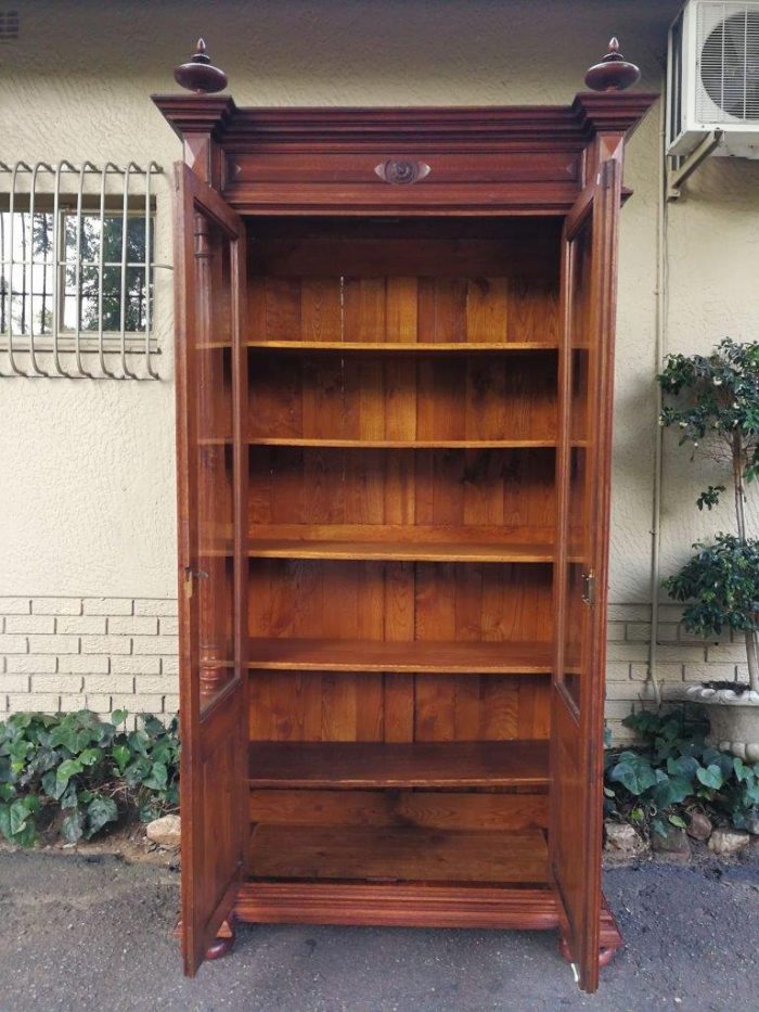 Rare French Oak Bookcase With Original Glass, 19th Century - Image 5
