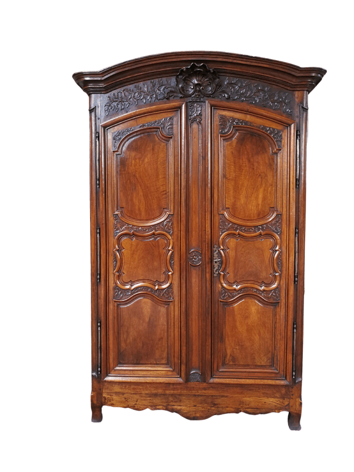 Lyonnaise Gendarme Walnut Armoire Circa 1750 ND