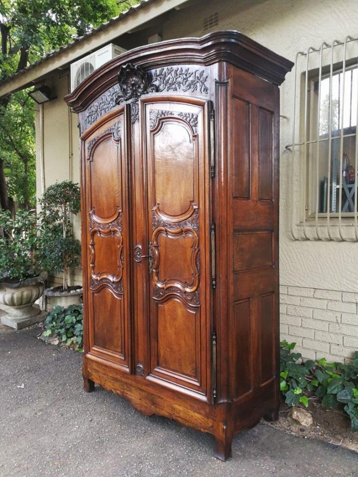 Lyonnaise Gendarme Walnut Armoire Circa 1750 ND - Image 4