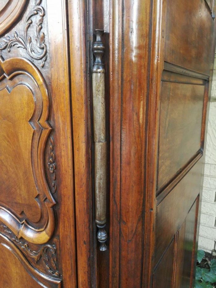 Lyonnaise Gendarme Walnut Armoire Circa 1750 ND - Image 6