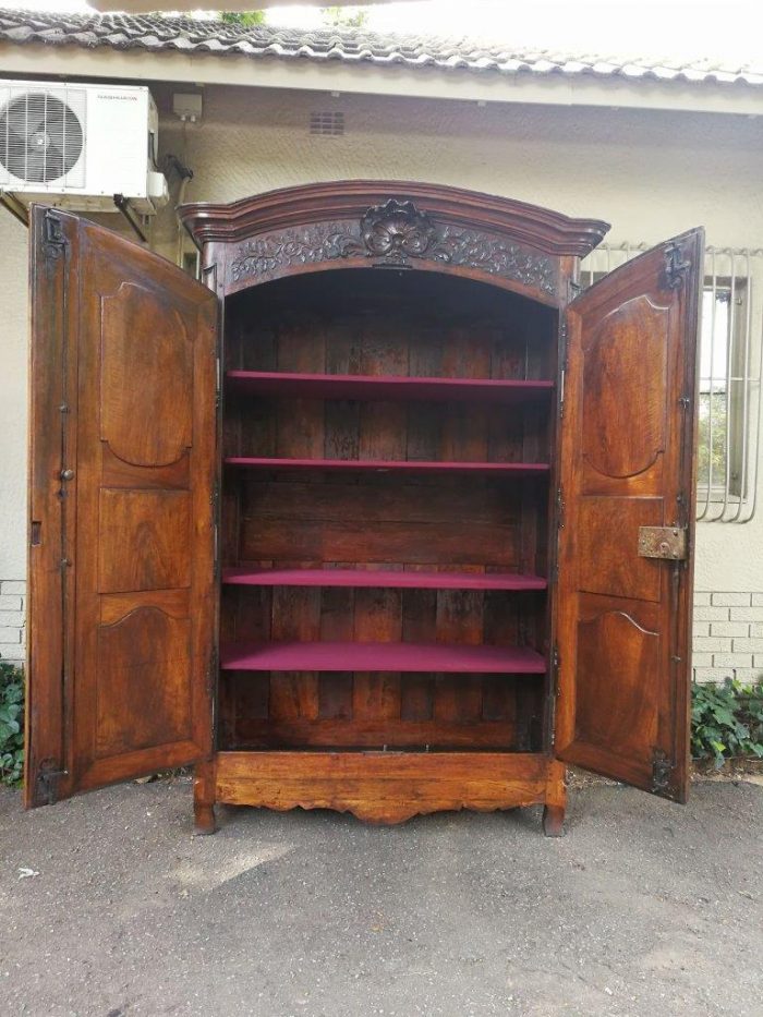 Lyonnaise Gendarme Walnut Armoire Circa 1750 ND - Image 9