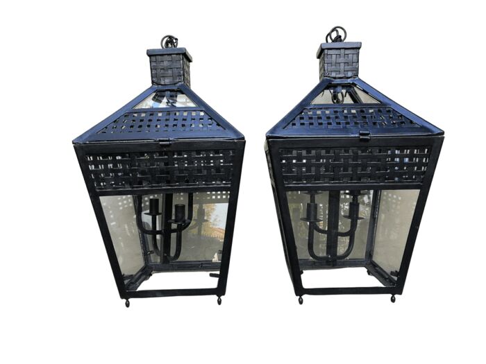 A Pair Of Vintage Lanterns - ND