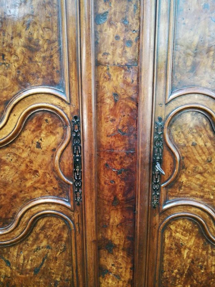 A French Burr Ash (Loupe De Frêne) Armoire - Image 8
