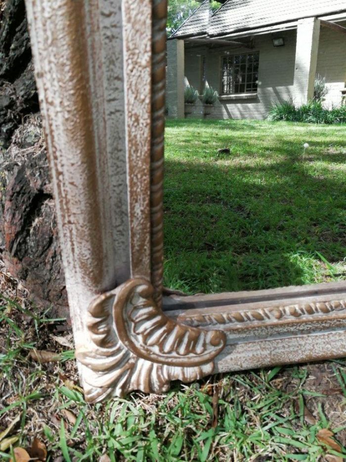 Ornately Carved Oval Gilded Mirror - Image 4