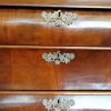 An 18th century (circa 1770) Dutch mahogany cabinet on bombe base/armoire with the original brass handles and lock plates - Image 11