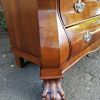 An 18th century (circa 1770) Dutch mahogany cabinet on bombe base/armoire with the original brass handles and lock plates - Image 12