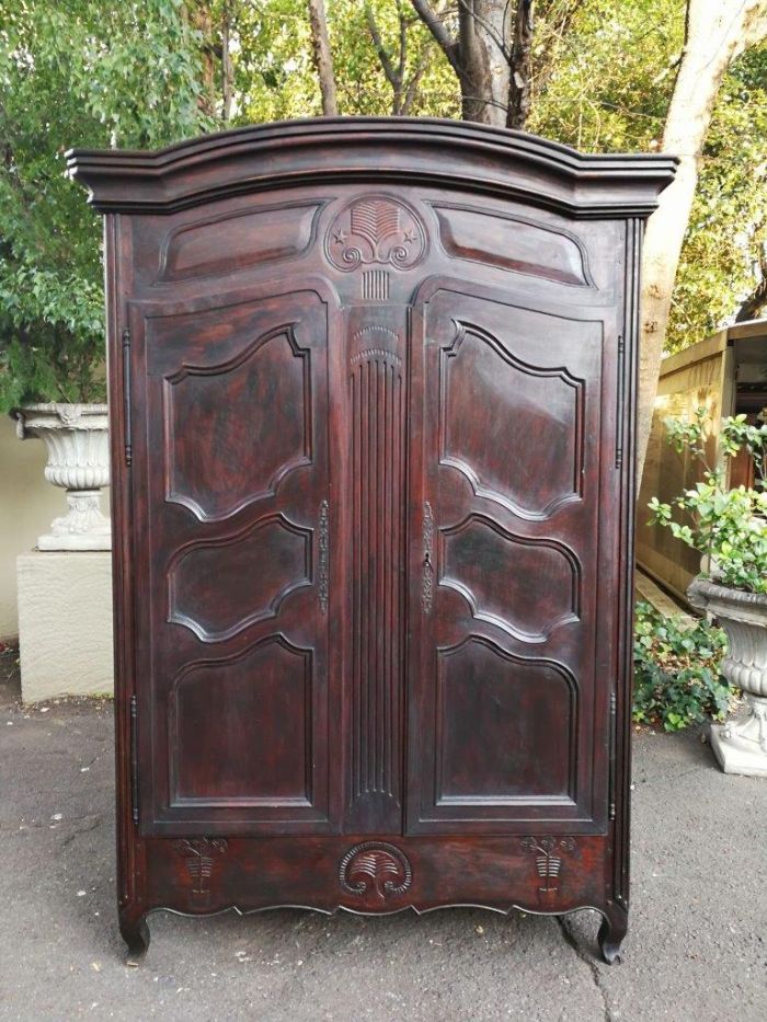 An 18th Century/early 19th Century French Walnut Dauphinoise armoire from the North of Lyon which has both Louis XV and Louis XVI elements - Image 2