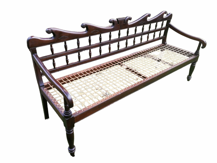 A 19th Century Cape Colony Stinkwood Riempie Bench / Rusbank ND