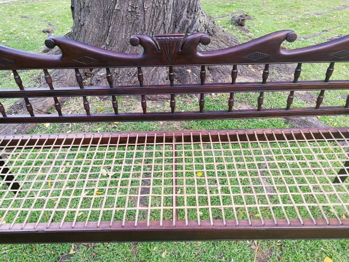 A 19th Century Cape Colony Stinkwood Riempie Bench / Rusbank ND - Image 3