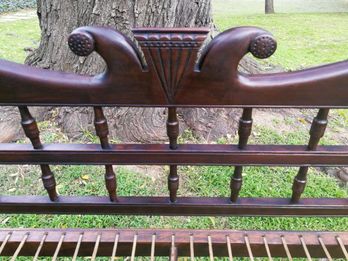 A 19th Century Cape Colony Stinkwood Riempie Bench / Rusbank ND - Image 2