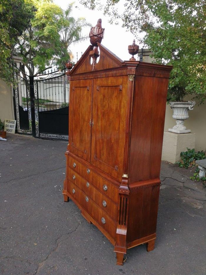 A Dutch Louis XVI Period Mahogany Armoire, Circa 1790 - Image 5